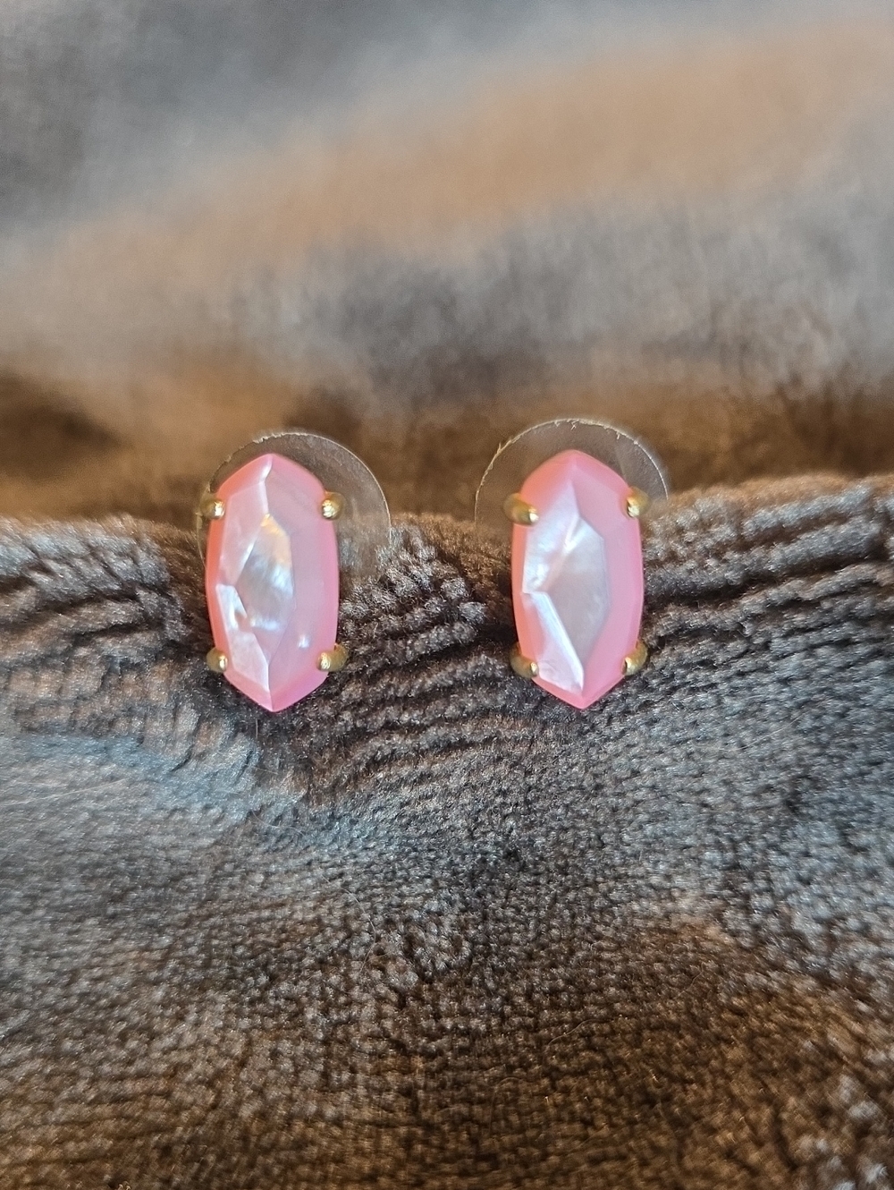 Kendra Scott Pink Crystal Stud Earrings